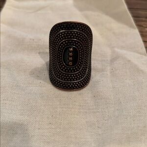 Black and Gold Statement Ring